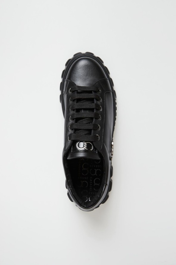 Sneakersy damskie skórzane CESARE CASADEI