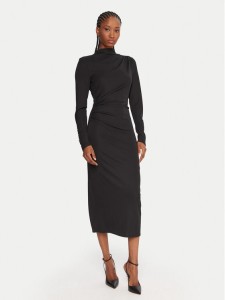 Fracomina Sukienka koktajlowa FS25WD2007W62601 Czarny Slim Fit