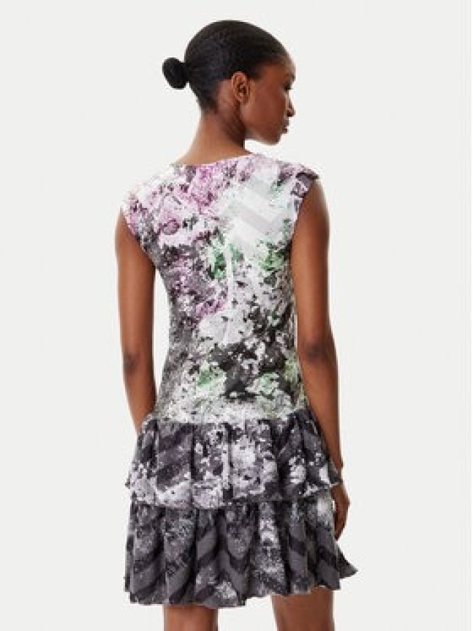 Desigual Sukienka codzienna Grey Lacroix 25WWVK07 Kolorowy Regular Fit