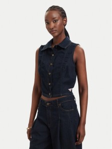 Guess Jeans Kamizelka W6GHZ9 D7971 Granatowy Regular Fit