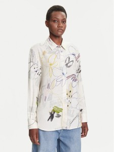 Desigual Koszula Newsarty 25WWCW14 Biały Loose Fit