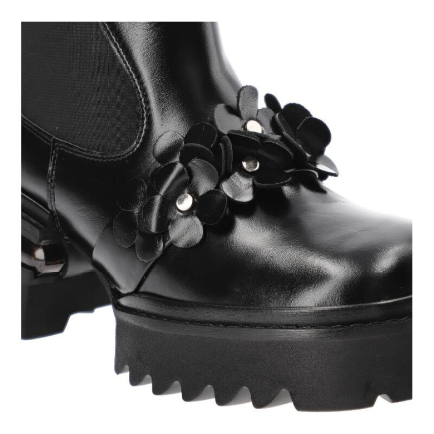 Czarne Botki Tuffoni Wygodne Obuwie Damskie