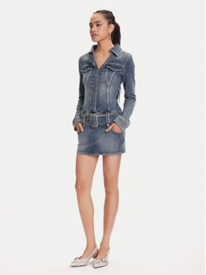 Miss Sixty 6S1DJ48900 Sukienka jeansowa Deep Blue F58