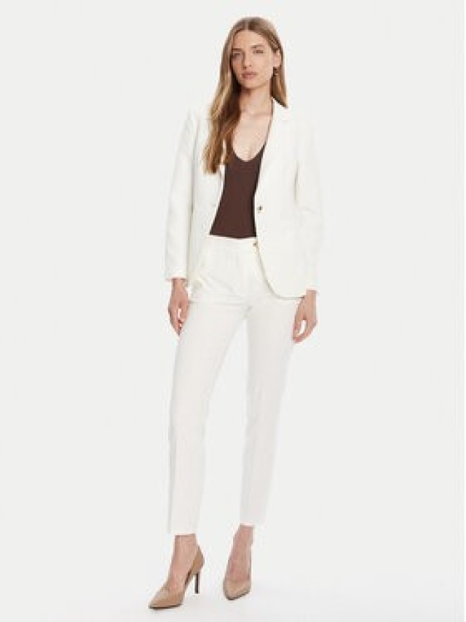 Rinascimento Marynarka CFC0126224003 Biały Regular Fit