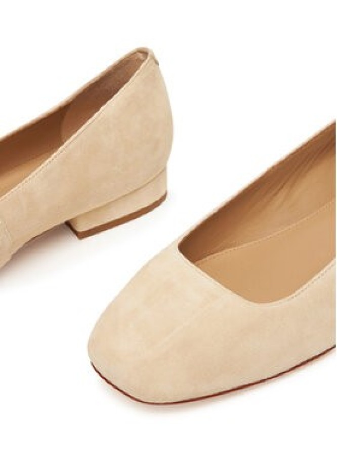 LAUREN RALPH LAUREN Baleriny Emellie 802974358001 Beżowy