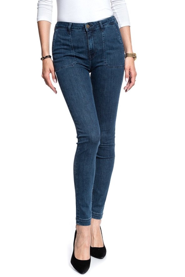 SPODNIE DAMSKIE LEE UTILITY SCARLETT HIGH DARK FOAM L31WMHGT 112107318