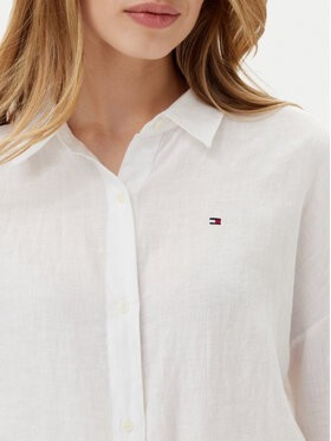 Tommy Hilfiger Koszula WW0WW46169 Biały Loose Fit
