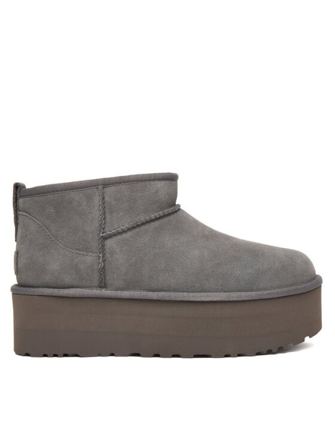 Ugg Śniegowce W Classic Ultra Mini Platform 1135092 Szary