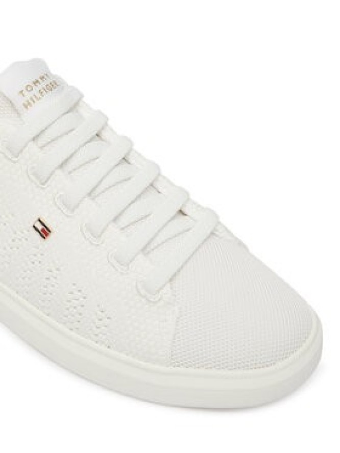 Tommy Hilfiger Sneakersy Th Icon Light Knit Sneaker FW0FW09401 Biały