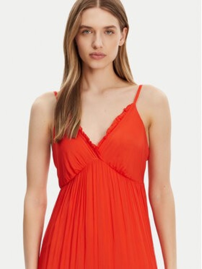 Haveone Sukienka letnia AFF-N011 Pomarańczowy Loose Fit