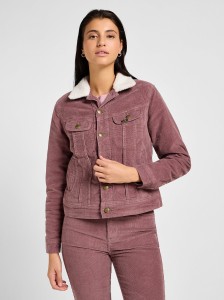 LEE DAMSKA KURTKA JEANSOWA LEE SHERPA RIDER JKT DREAMY MAUVE 112355172