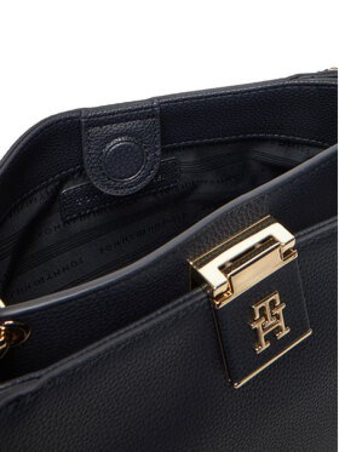 Tommy Hilfiger Torebka Th Her Med Satchel Corp AW0AW17830 Granatowy