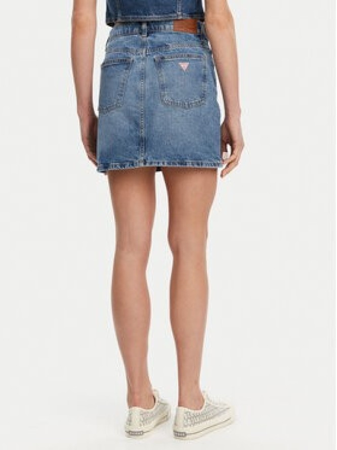 Guess Jeans Spódnica jeansowa W5GD0Q D5M4A Niebieski Regular Fit