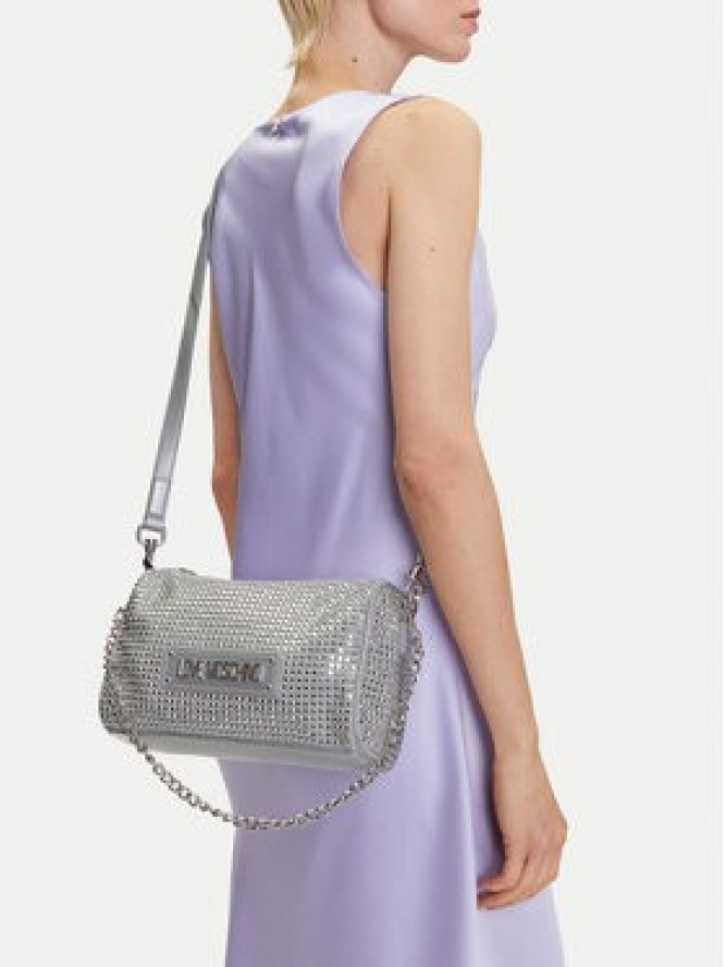LOVE MOSCHINO Torebka JC4135PP1MLL196B Srebrny