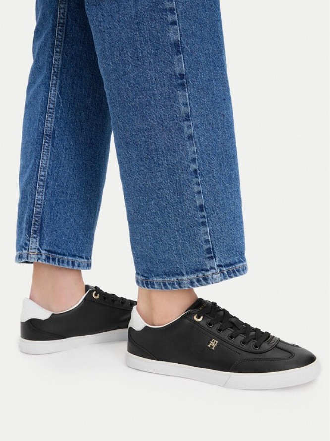 Tommy Hilfiger Sneakersy Th Chic Low Profile Vulc FW0FW09104 Czarny