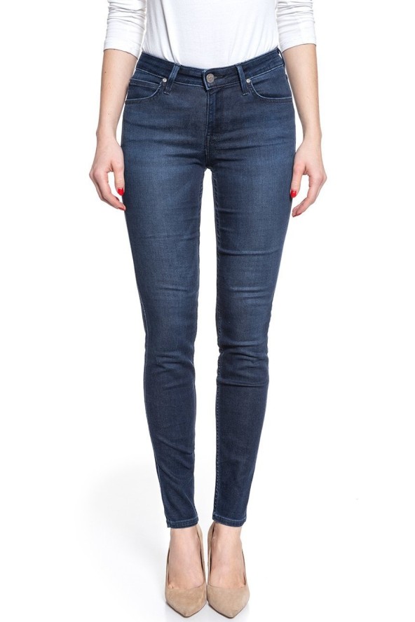 SPODNIE DAMSKIE LEE SCARLETT POLISHED INDIGO L526RKKD 112111857