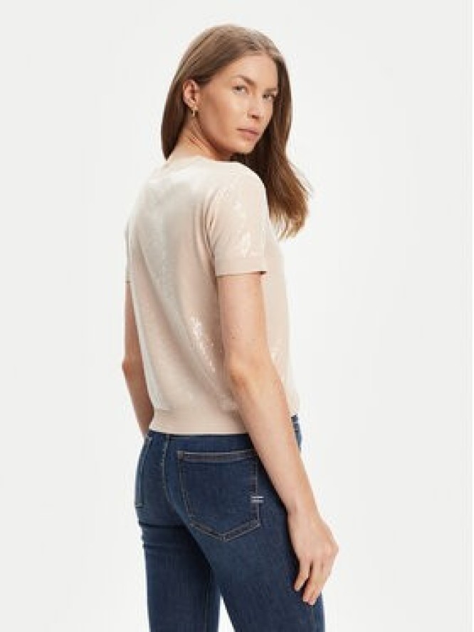 Guess Sweter W5YR21 Z3E70 Beżowy Regular Fit