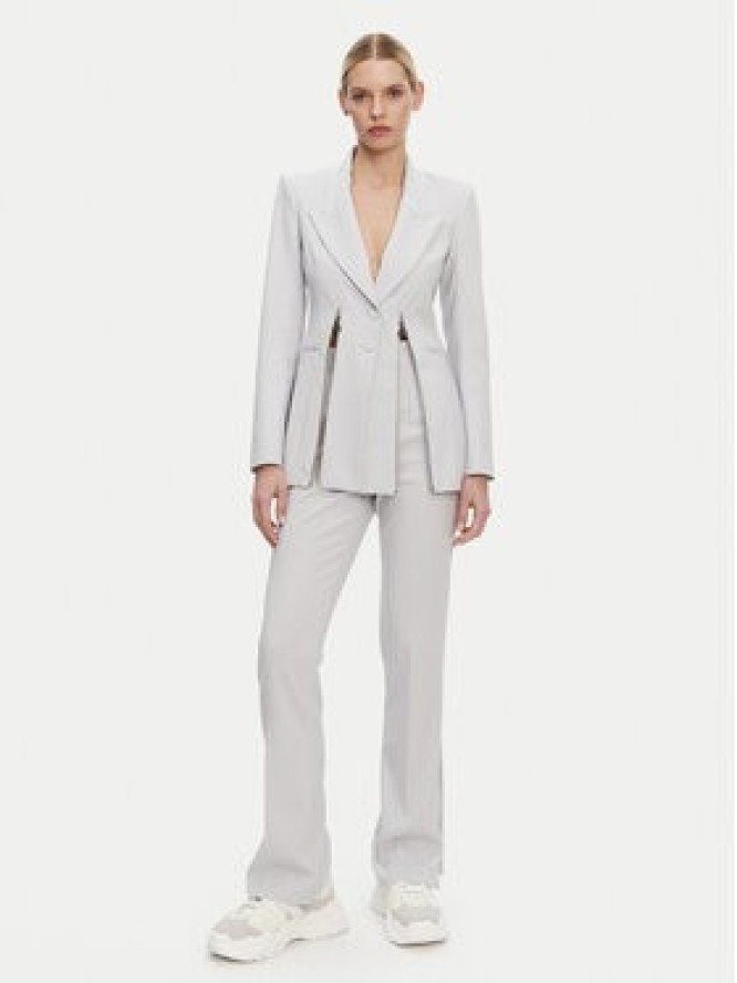 Patrizia Pepe Marynarka 8S0522/A6F5-S702 Szary Regular Fit