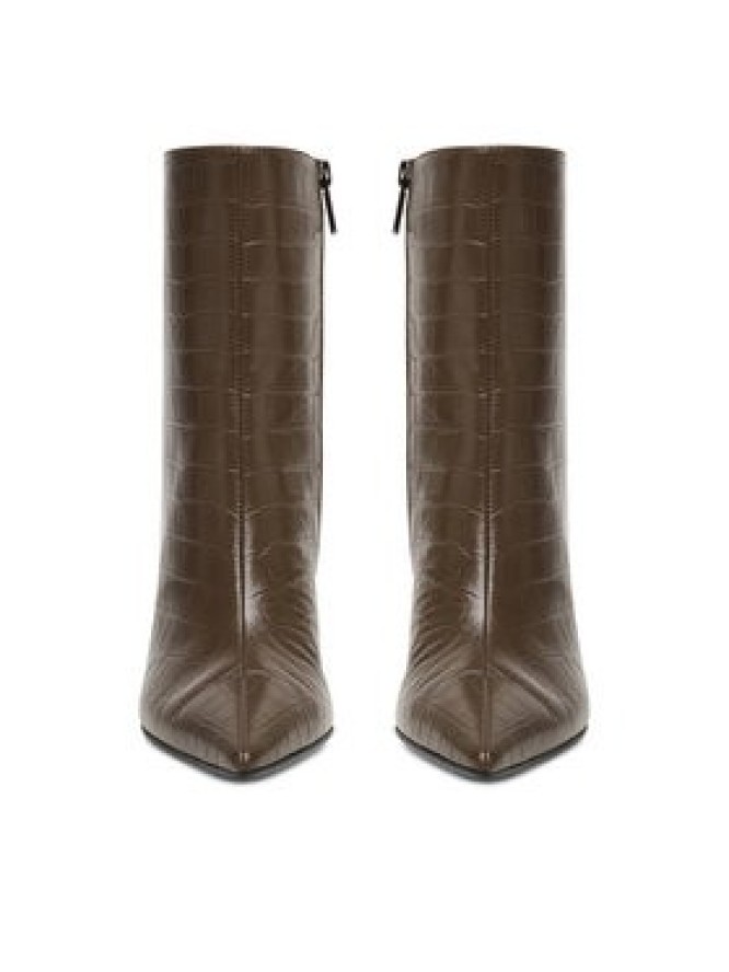 Eva Minge Botki EO-DEMI-GLC6303-6-320 Brązowy