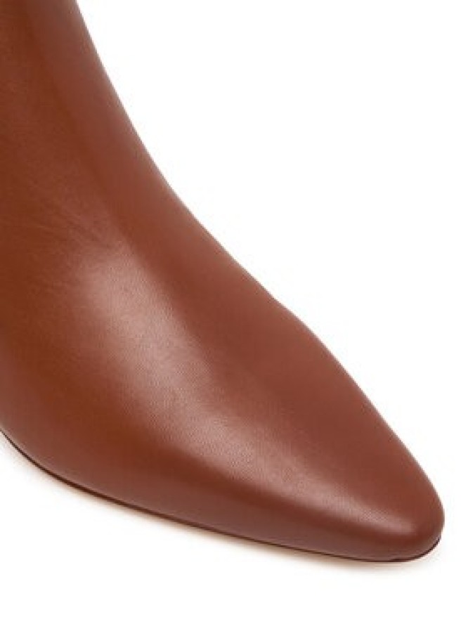 LAUREN RALPH LAUREN Botki Frncsa Bt Hl Bo Bte 802P15721002 Brązowy
