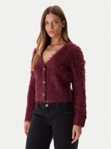 Guess Kardigan W5BR91 Z3JI2 Bordowy Relaxed Fit
