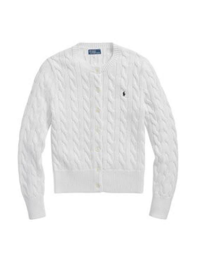 Polo Ralph Lauren Kardigan 211891643001 Biały Regular Fit