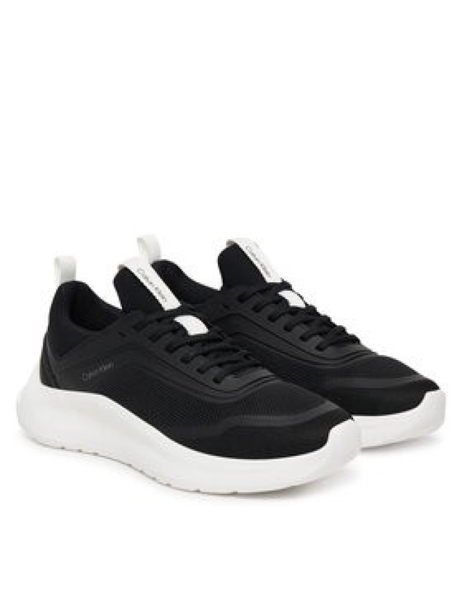 Calvin Klein Sneakersy Light Eva Run Sock Mesh Lycra HW0HW03023 Beżowy