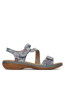 Rieker Sandały 659C7-90 Szary