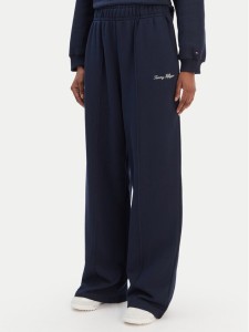 Tommy Hilfiger Spodnie dresowe Script WW0WW48784 Granatowy Relaxed Fit
