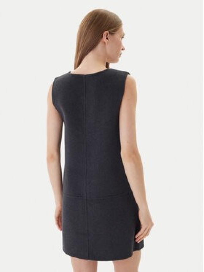 Calvin Klein Sukienka dzianinowa LV044D017G Szary Relaxed Fit