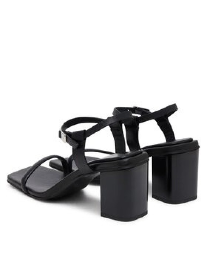 Calvin Klein Sandały Block Heel Sandal 75 Lth HW0HW02650 Czarny