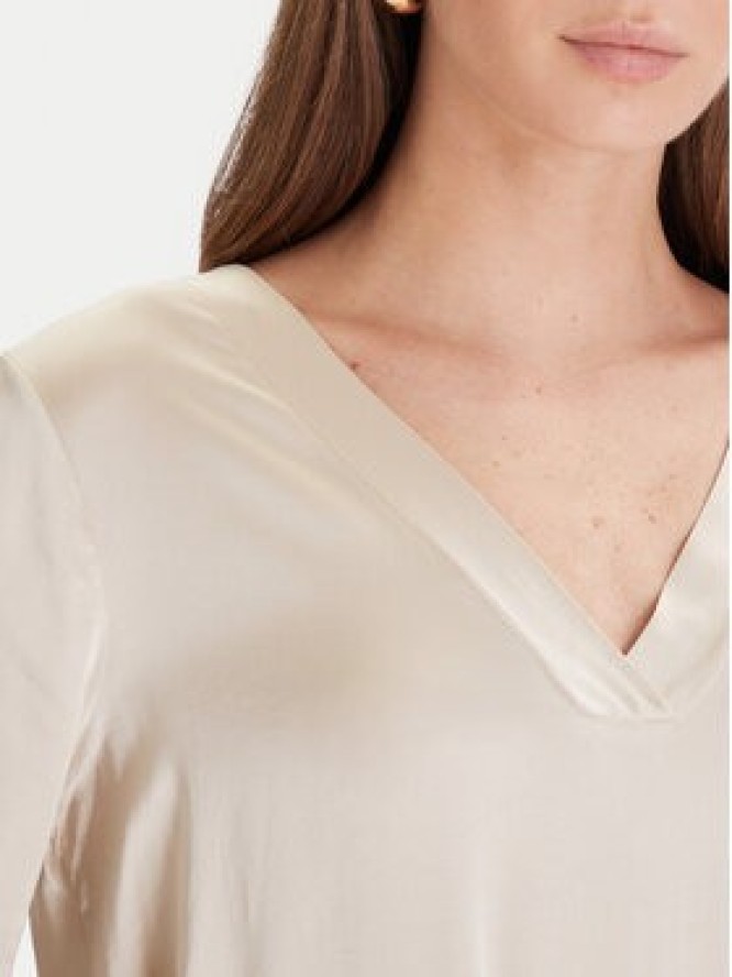 Maryley Bluzka 25IB824/18LA Beżowy Regular Fit