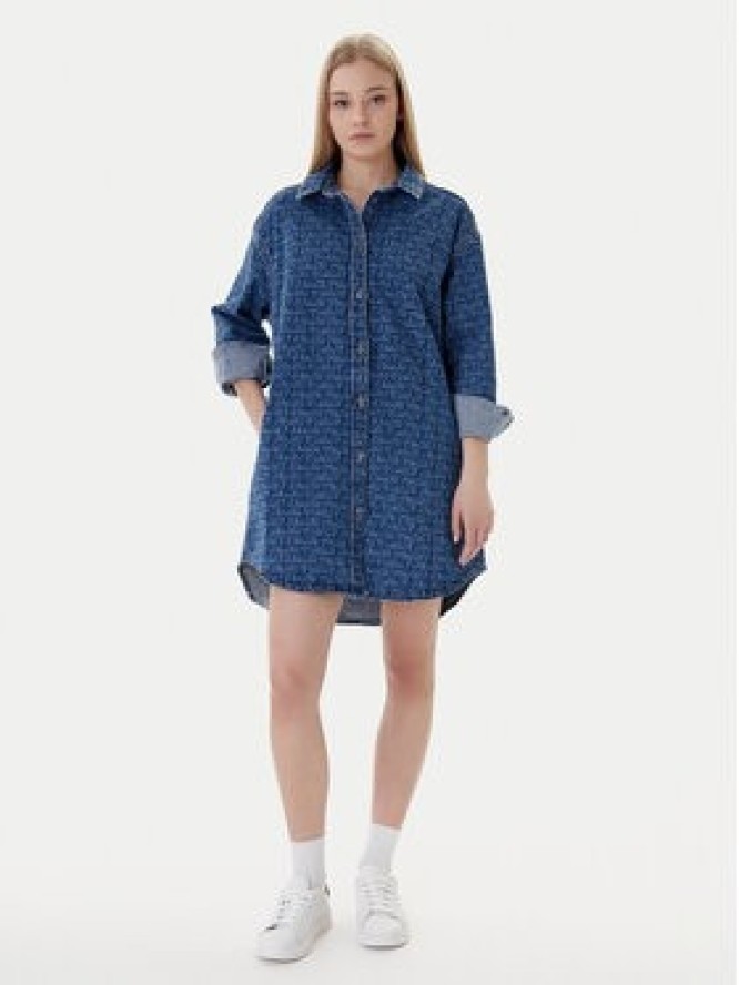 Tommy Jeans Sukienka jeansowa DW0DW22492 Niebieski Relaxed Fit