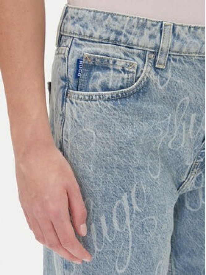 HUGO Jeansy Elyah_B 50534771 Niebieski Straight Fit