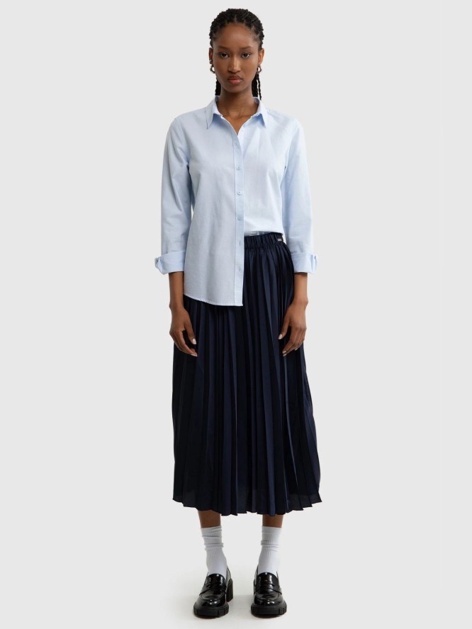 Spódnica damska midi plisowana granatowa Drumia 403