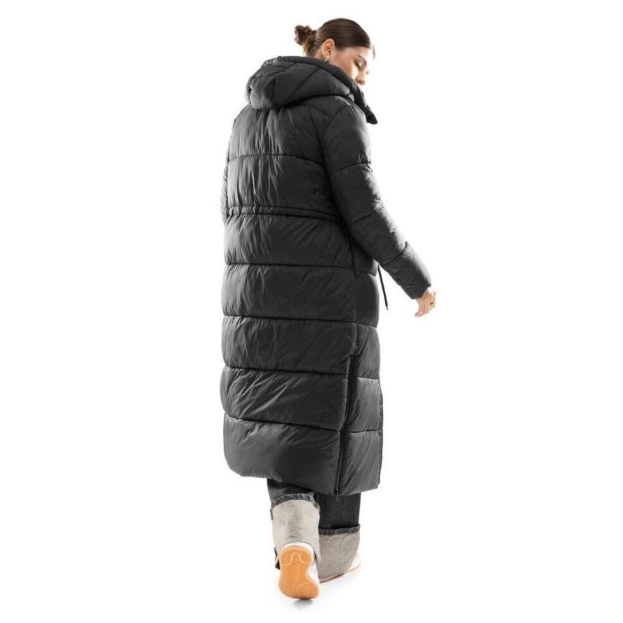 Długi puchowy płaszcz damski Lifestyle Siroko Finland