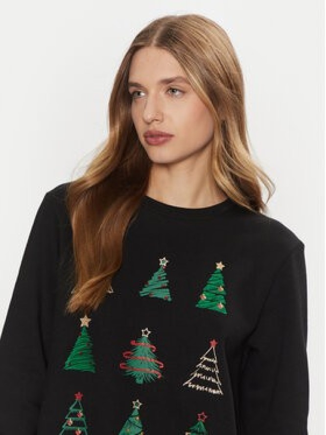 ONLY Bluza Yda Xmas 15270956 Czarny Regular Fit