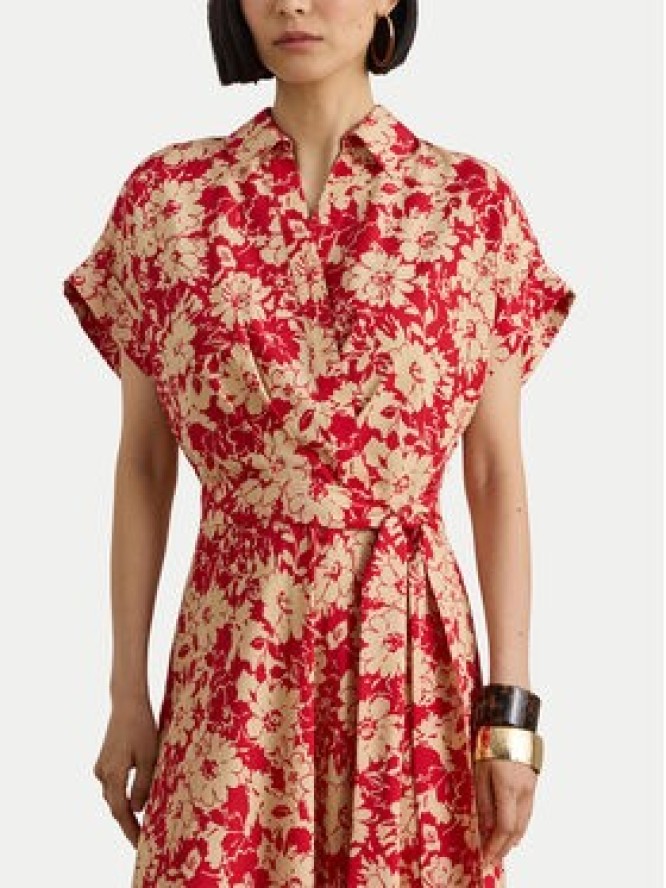LAUREN RALPH LAUREN Sukienka koszulowa 200P08692001 Czerwony Regular Fit