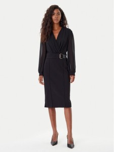 Rinascimento Sukienka koktajlowa CFC0126228003 Czarny Slim Fit