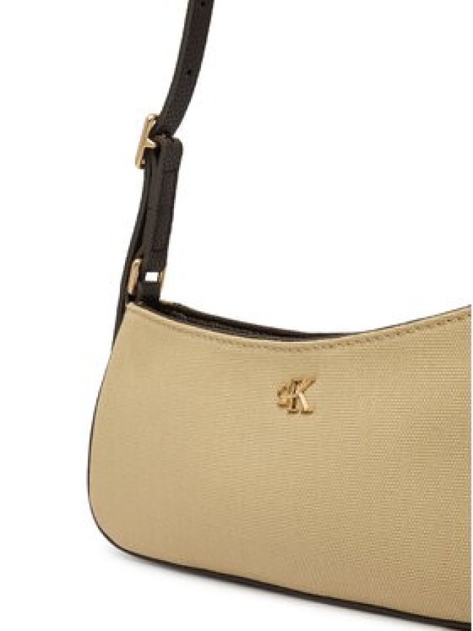 Calvin Klein Torebka Ck Canvas Small Shoulder Bag LV04F3347G Beżowy