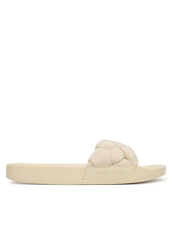 Tommy Jeans Klapki Tjw Braided Slides EN0EN02975 Écru