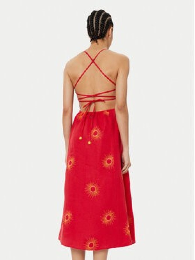 Maaji Sukienka letnia Eclipse Remi PT2268CMD002 Czerwony Regular Fit