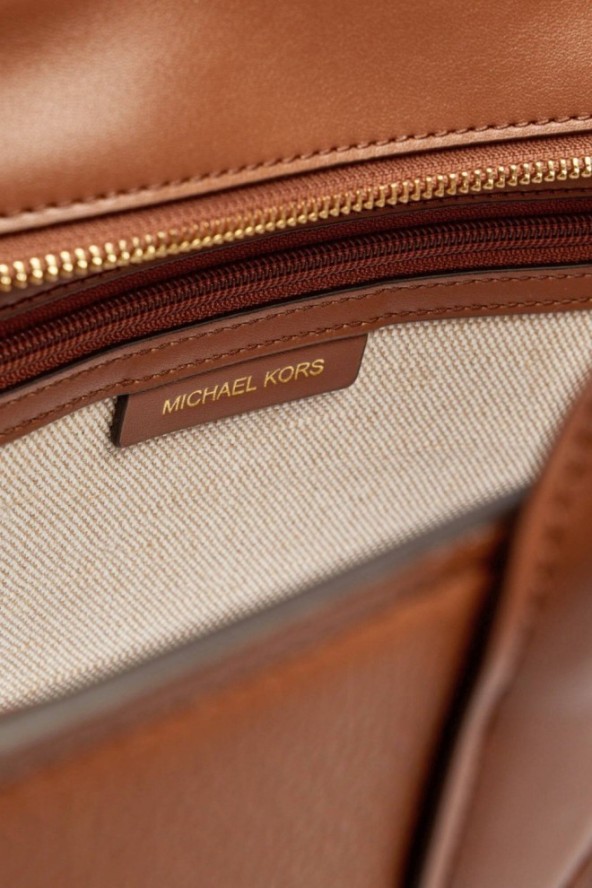 MICHAEL KORS Brązowa shopperka skórzana