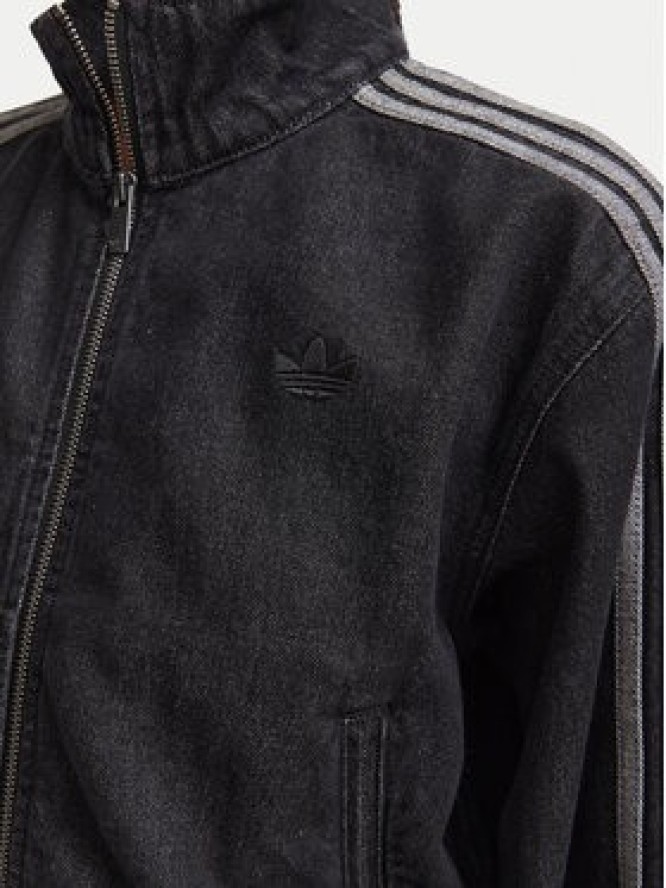 adidas Bluza Firebird Denim Tracktop IB6917 Czarny Regular Fit