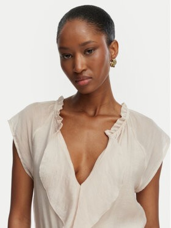 Guess Sukienka koktajlowa W6GK87 W2111 Beżowy jasny Regular Fit