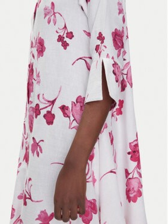 Iconique Sukienka koszulowa IC25-055 Biały Relaxed Fit