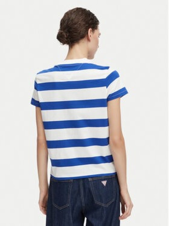 Tommy Jeans T-Shirt Flag DW0DW23801 Niebieski Regular Fit