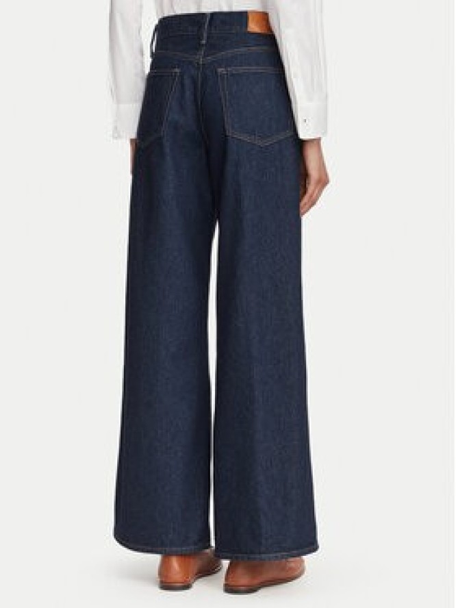 Tommy Hilfiger Jeansy Indie WW0WW48567 Granatowy Wide Leg