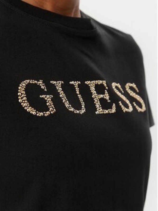 Guess T-Shirt V6RI20 J1314 Czarny Regular Fit