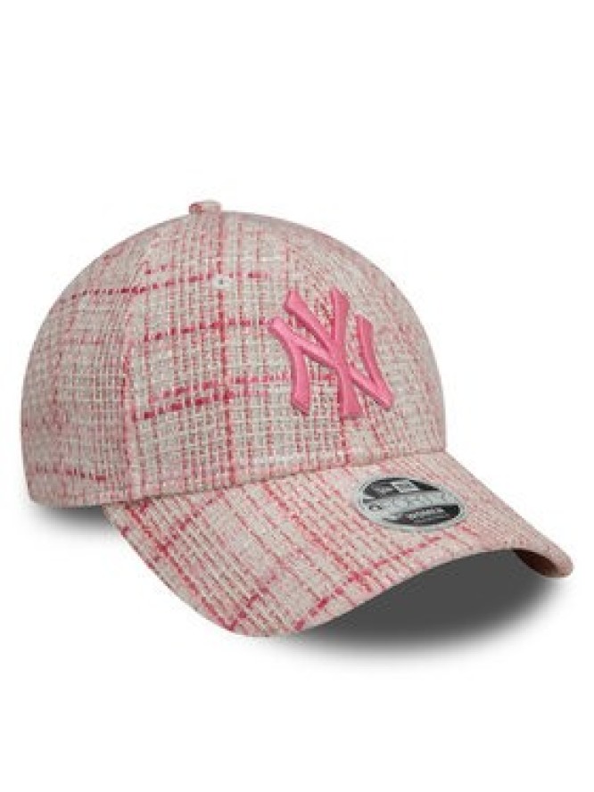 New Era Czapka z daszkiem New York Yankees Tweed 9Forty 60595382 Różowy